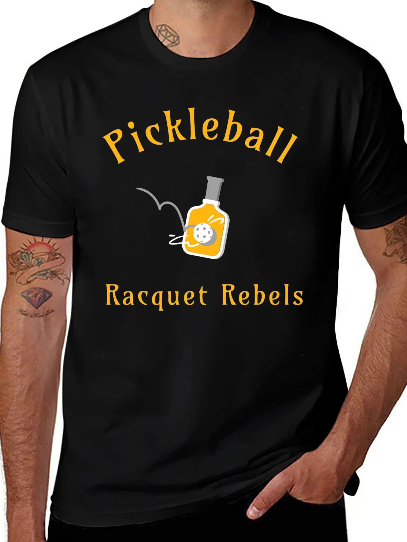 Pickleball Racquet Rebels Graphic Tee