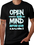Open Your Mind Graphic Tee - Black