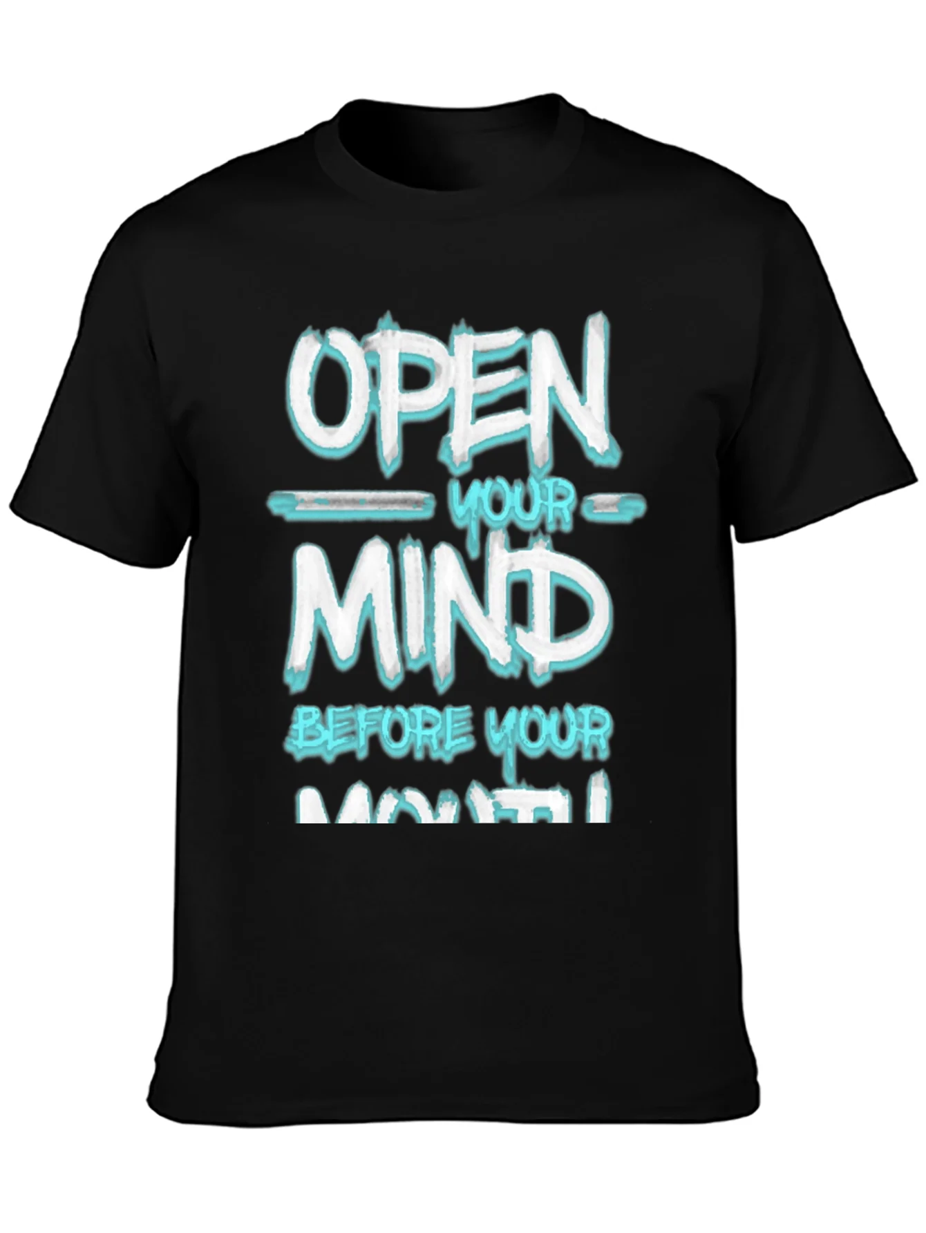 Open Your Mind Graphic Tee - Black