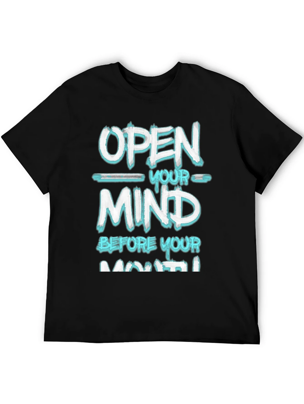 Open Your Mind Graphic Tee - Black