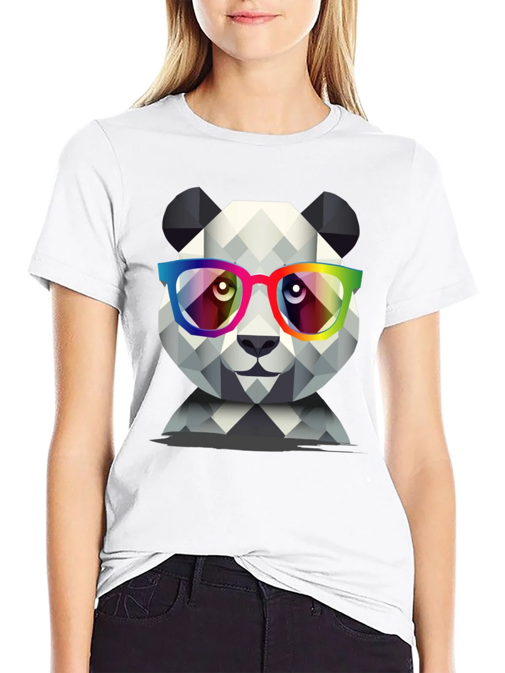 Geometric Panda T-Shirt