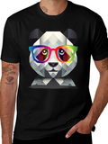 Geometric Panda T-Shirt