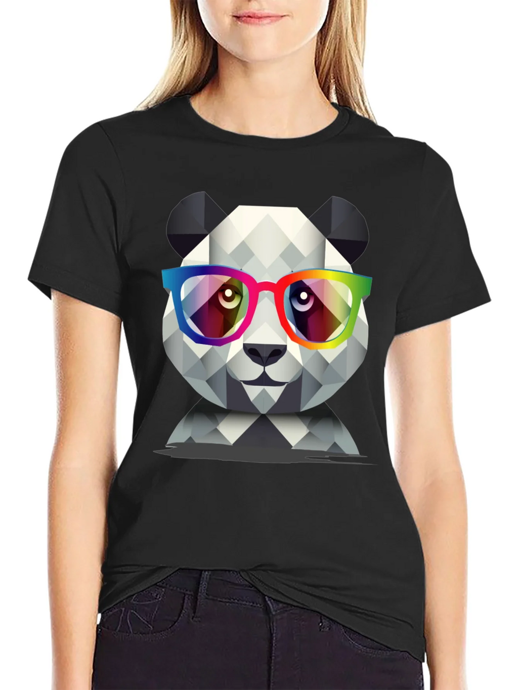 Geometric Panda T-Shirt