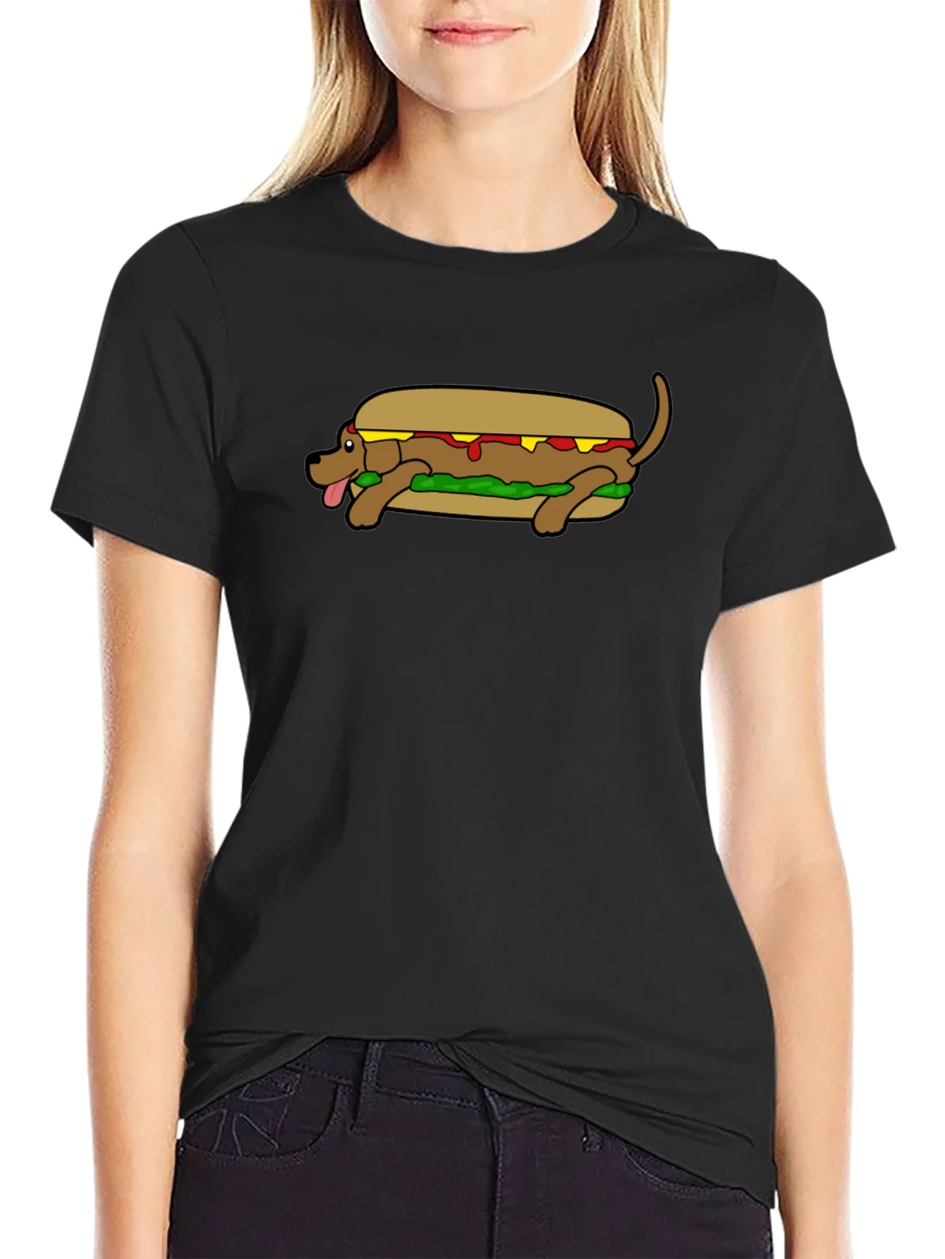 Hot Dog Dog T-Shirt Funny Wiener Dog Tee