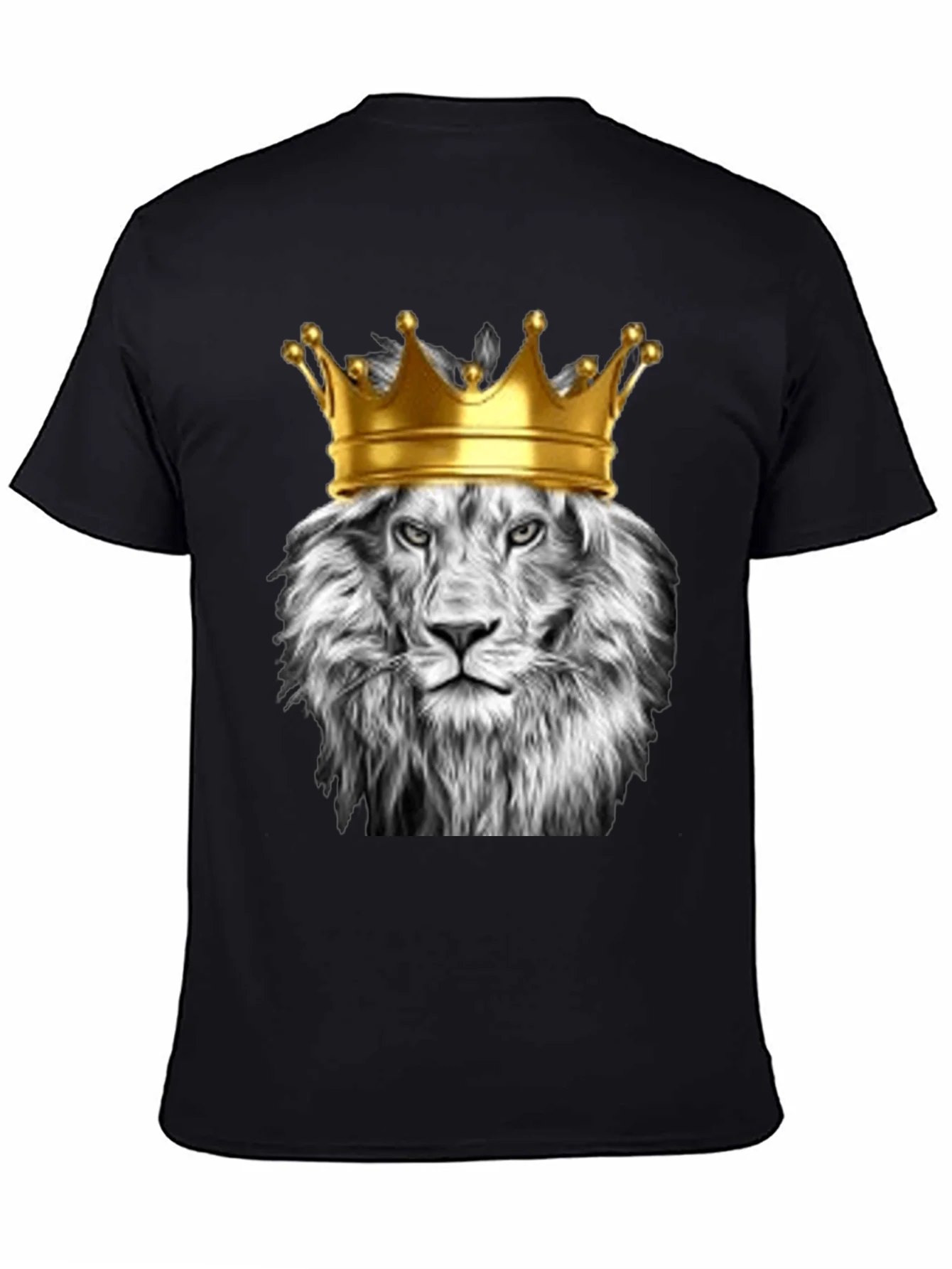 Lion King Graphic Tee - Black Cotton T-Shirt