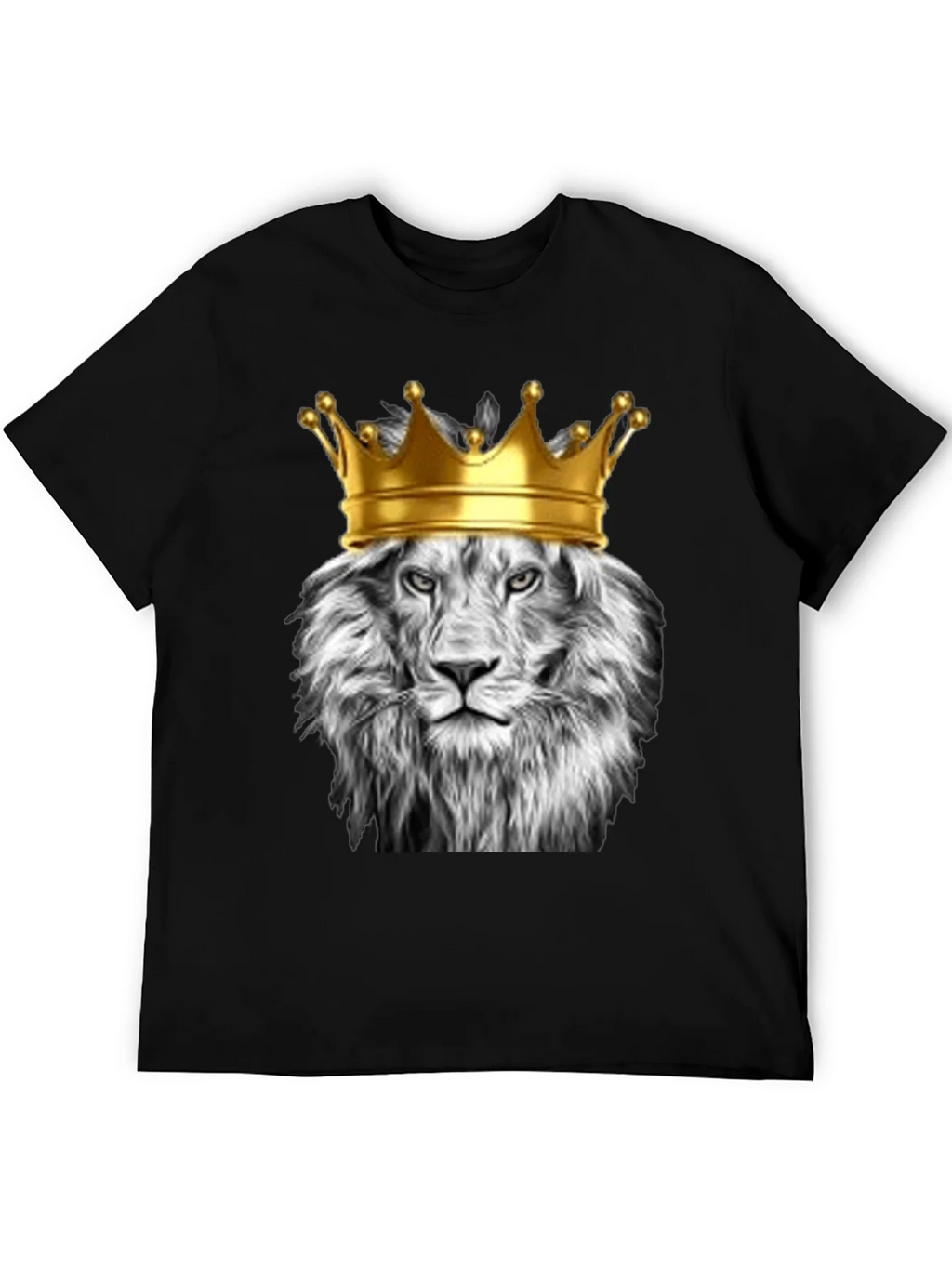 Lion King Graphic Tee - Black Cotton T-Shirt