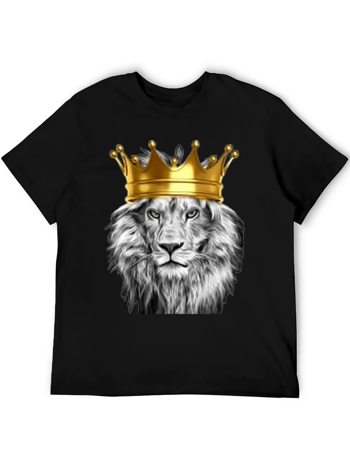 Lion King Graphic Tee - Black Cotton T-Shirt