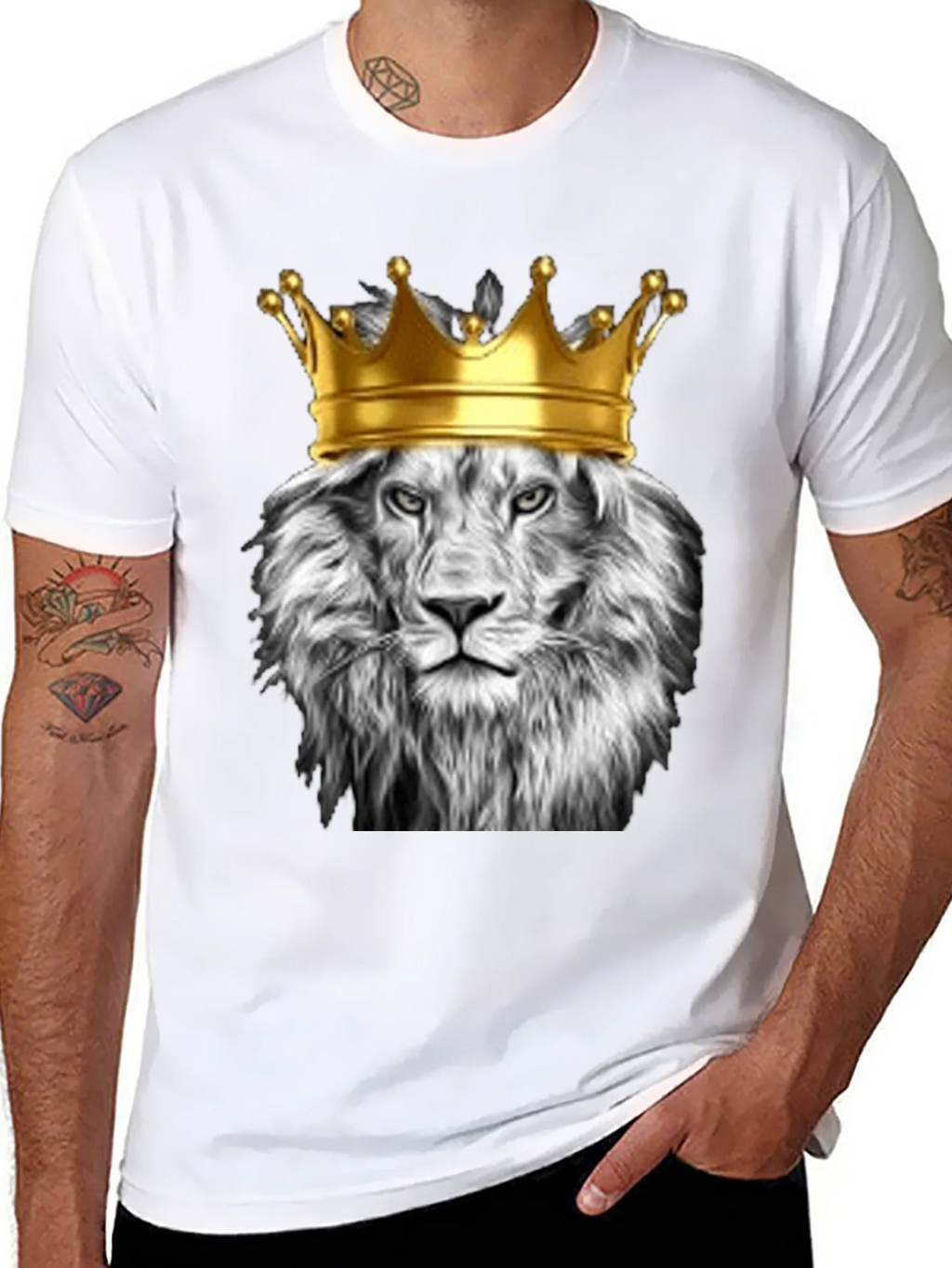 Lion King Graphic Tee - Black Cotton T-Shirt