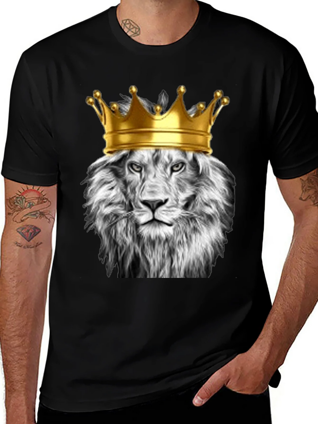 Lion King Graphic Tee - Black Cotton T-Shirt