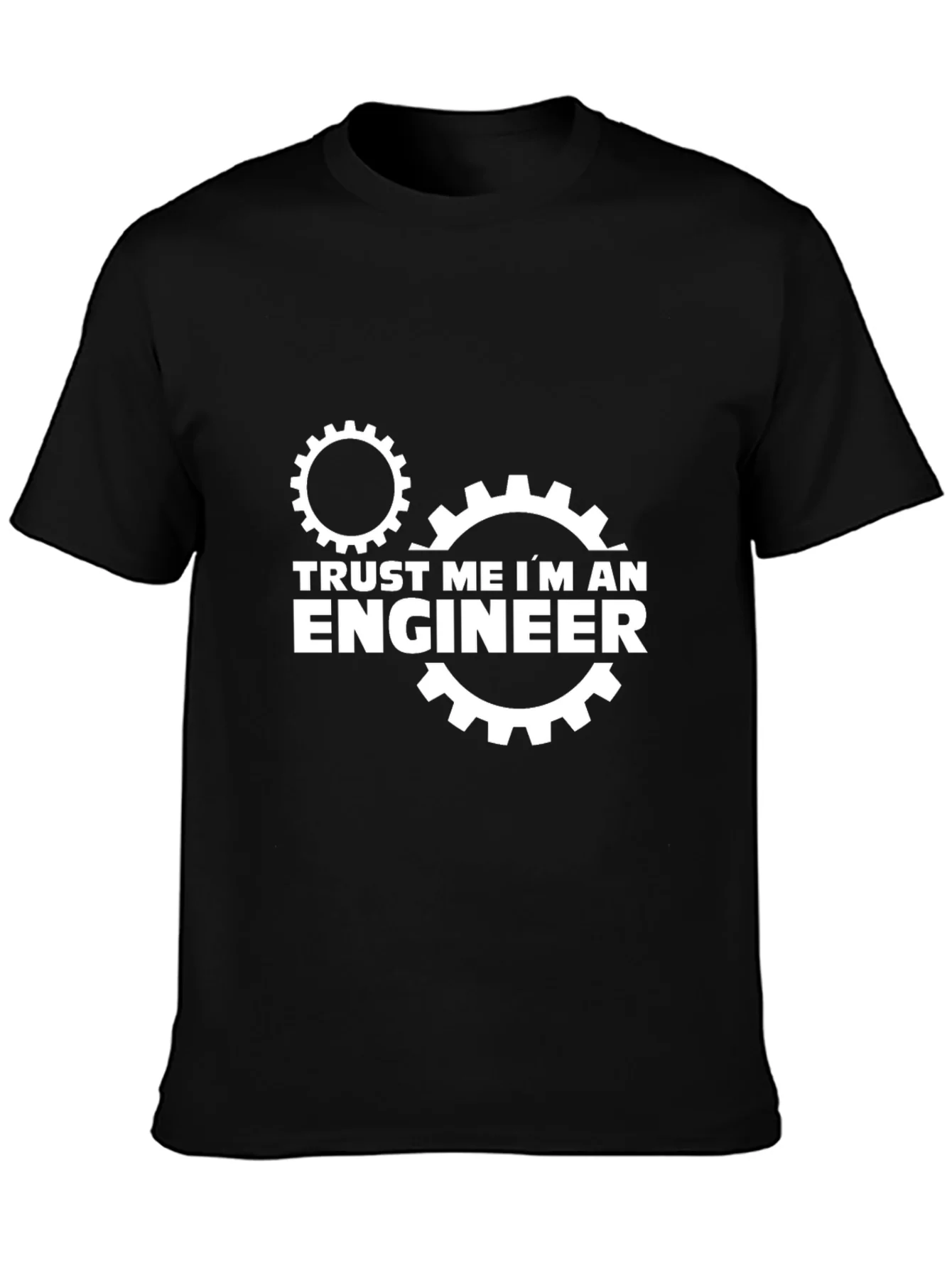 Trust Me Im An Engineer Black T-Shirt
