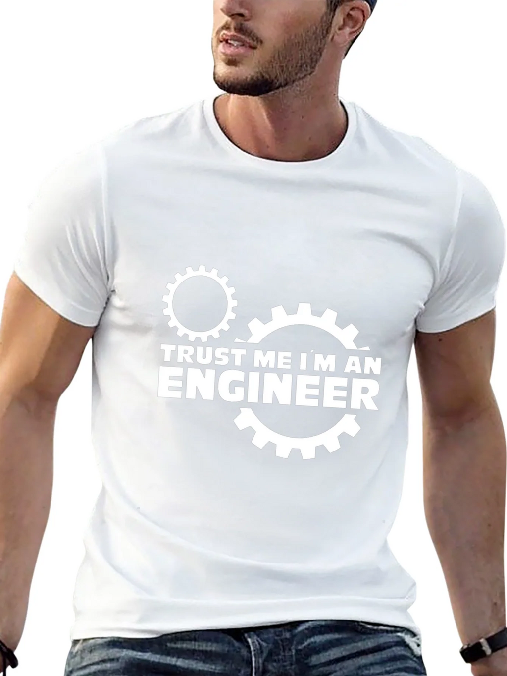 Trust Me Im An Engineer Black T-Shirt