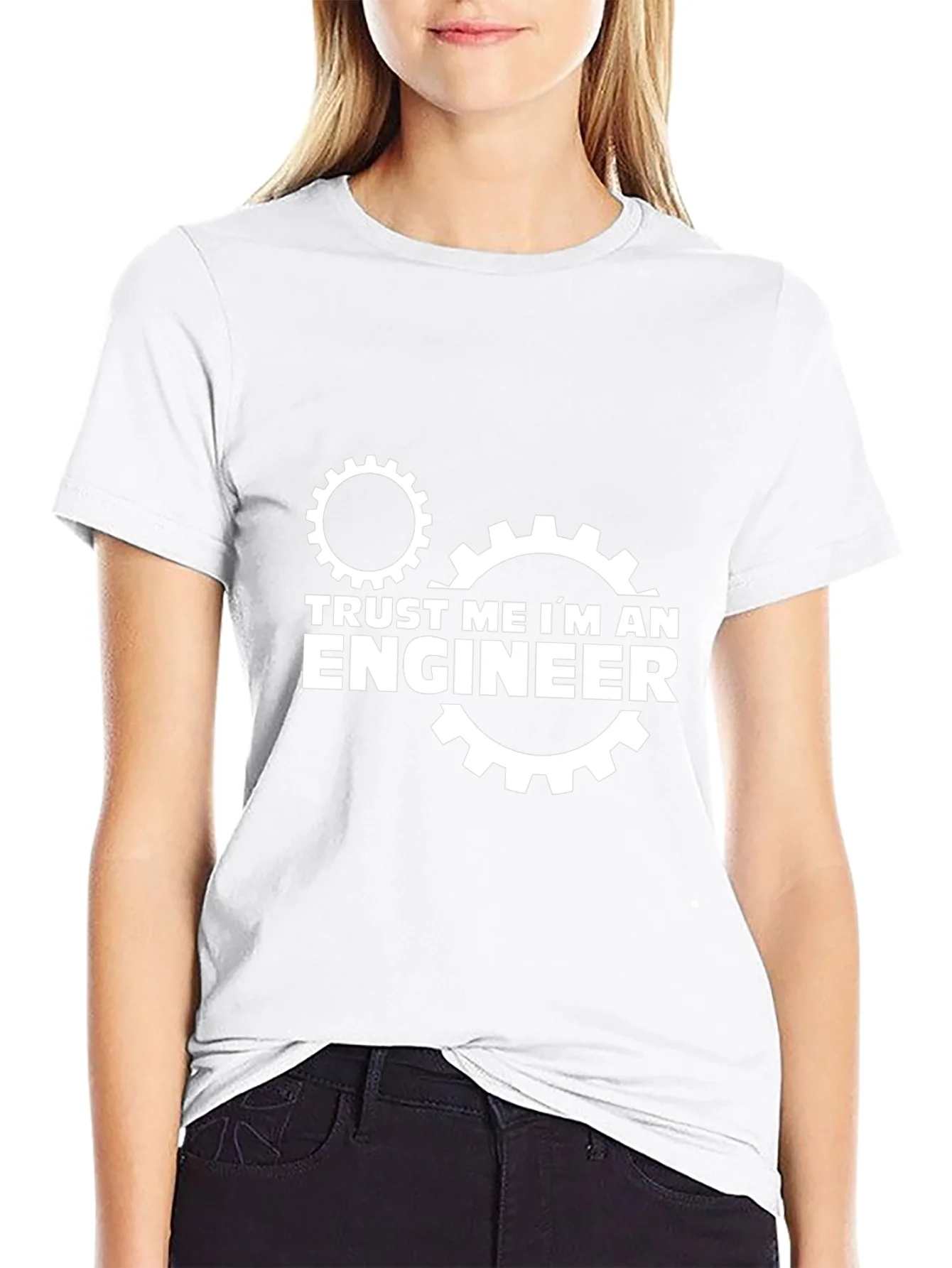 Trust Me Im An Engineer Black T-Shirt