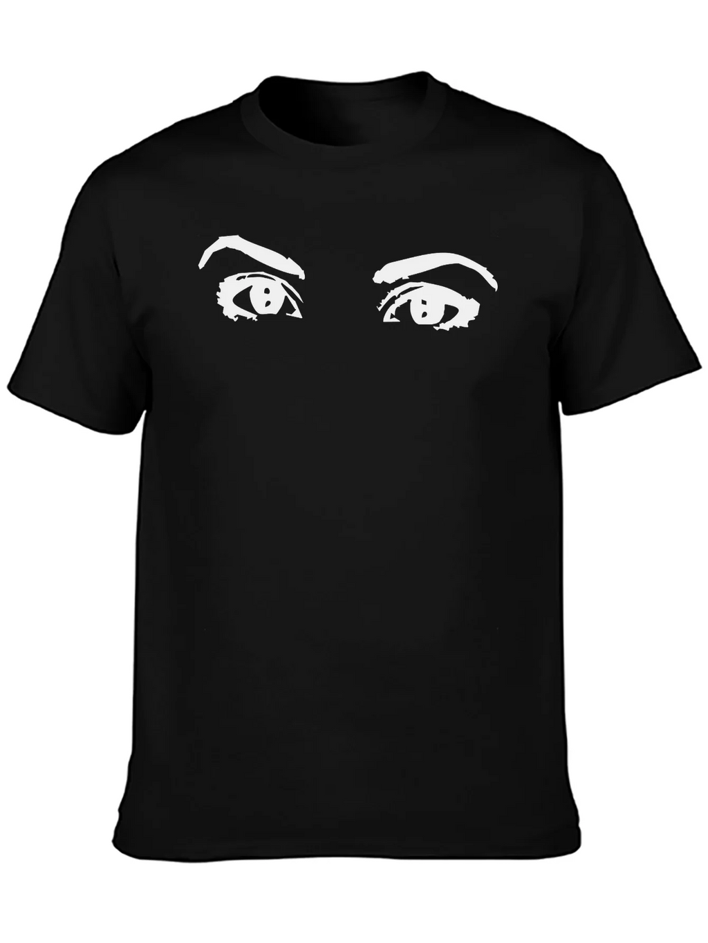 Eyes Graphic Black T-Shirt - Stylish Unisex Tee