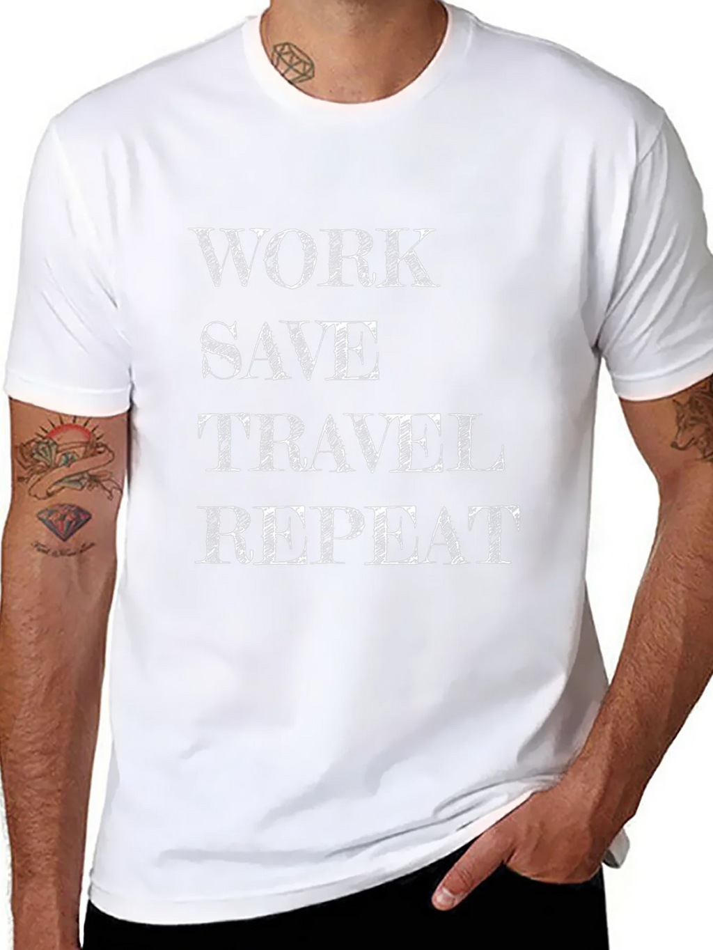 Work Save Travel Repeat T-Shirt