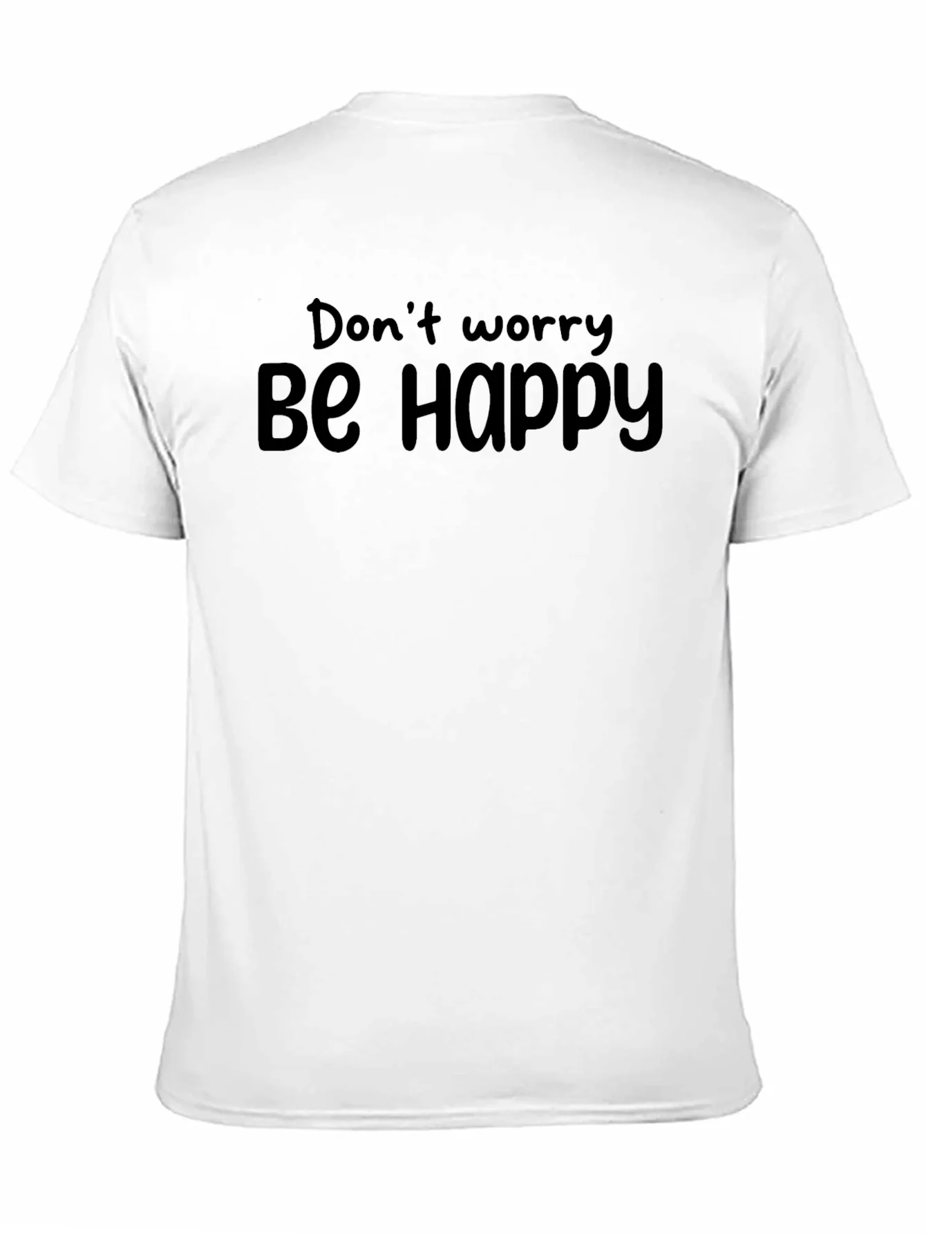 Dont Worry Be Happy Black T-Shirt