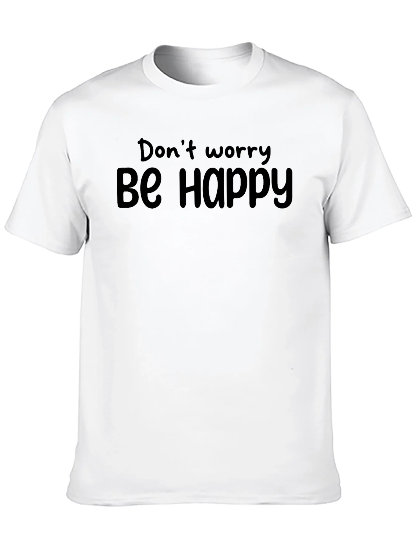 Dont Worry Be Happy Black T-Shirt