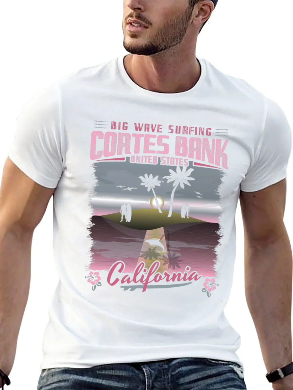 Cortes Bank California Surfing Tee