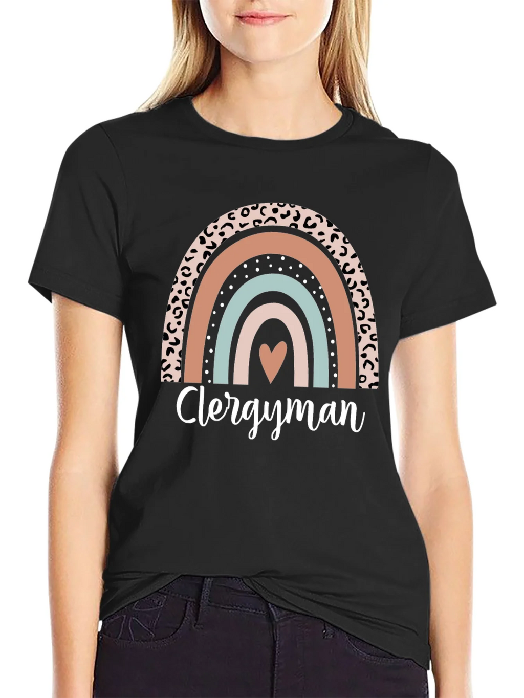 Clergyman Rainbow Heart T-Shirt