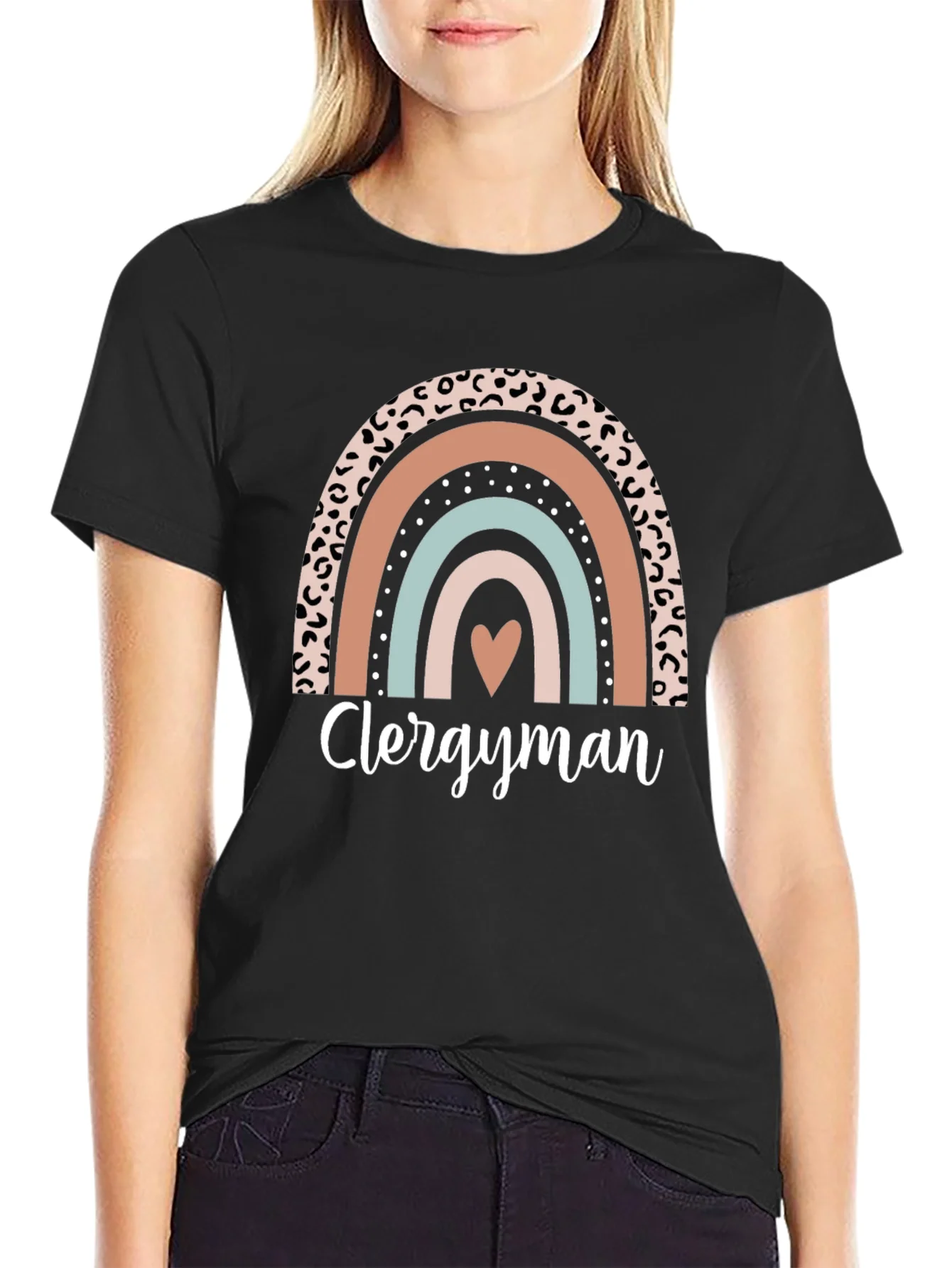 Clergyman Rainbow Heart T-Shirt