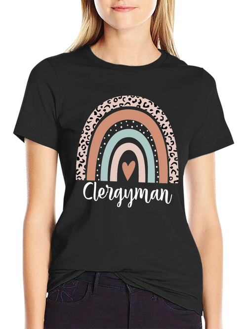 Clergyman Rainbow Heart T-Shirt