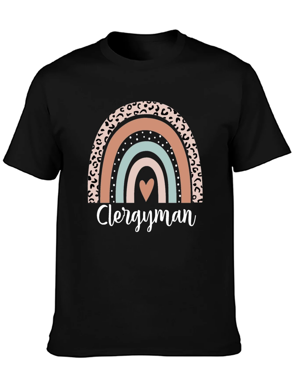 Clergyman Rainbow Heart T-Shirt