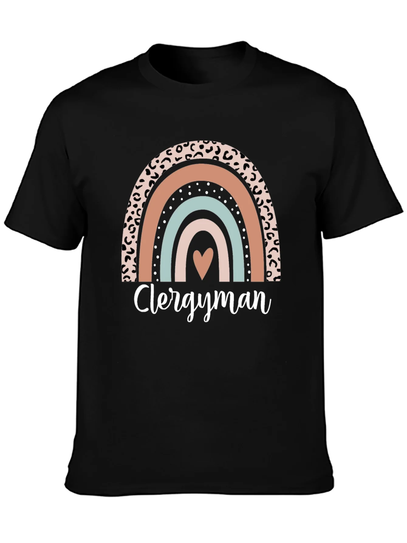 Clergyman Rainbow Heart T-Shirt