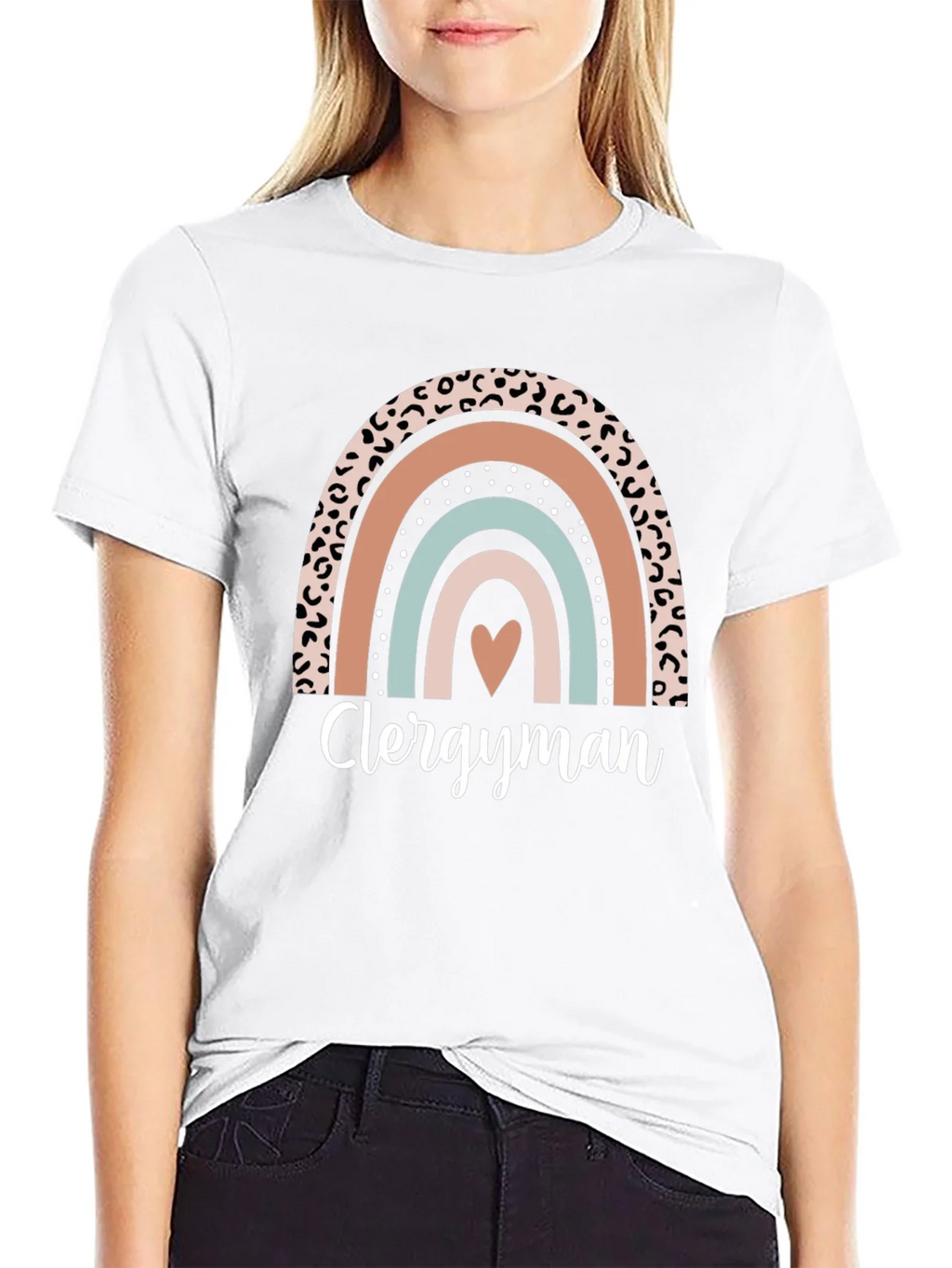 Clergyman Rainbow Heart T-Shirt