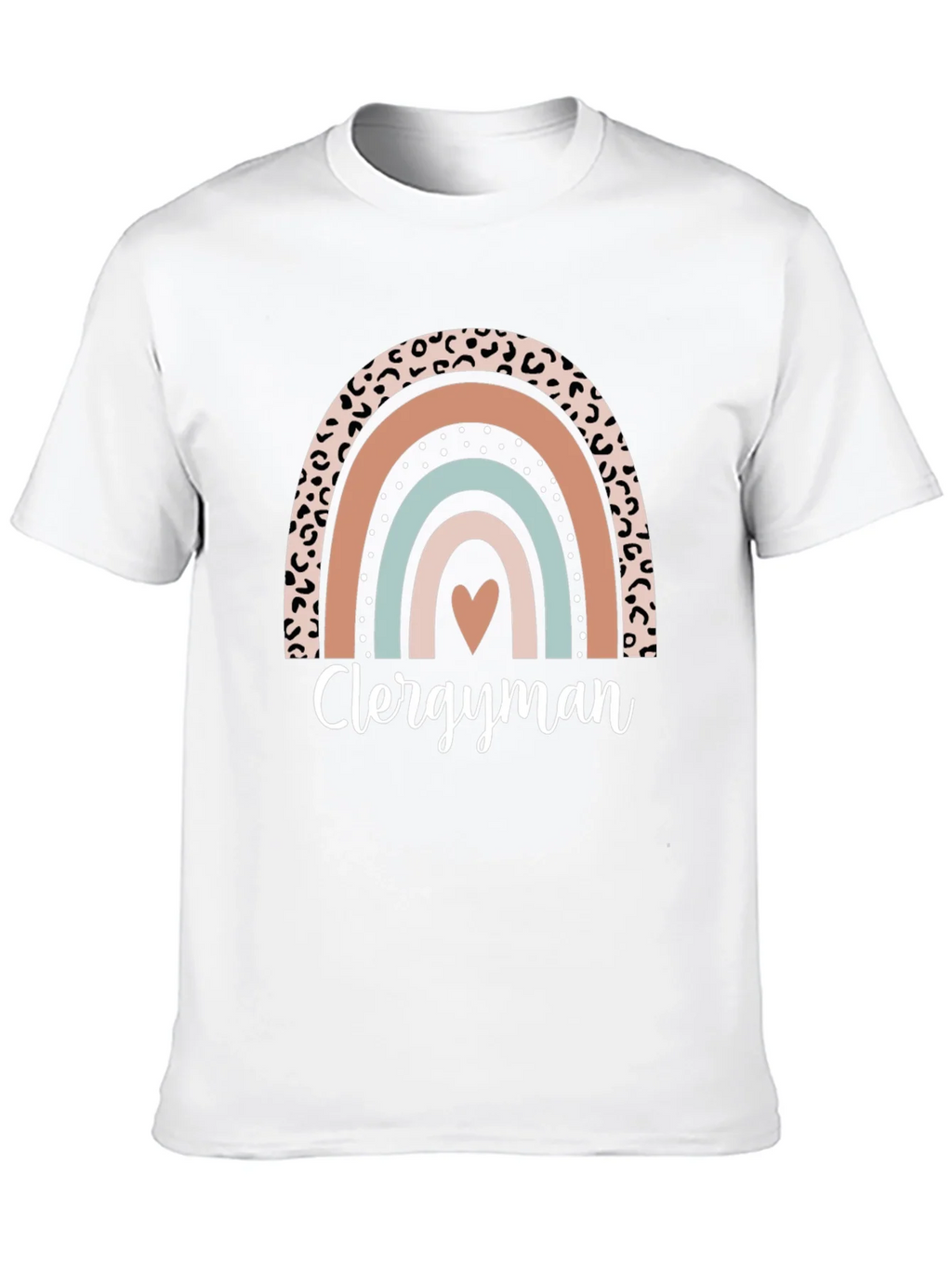 Clergyman Rainbow Heart T-Shirt