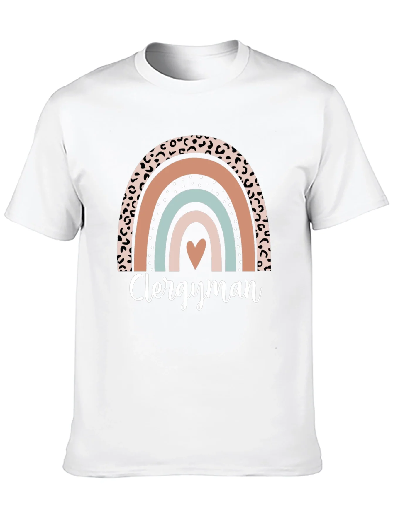 Clergyman Rainbow Heart T-Shirt