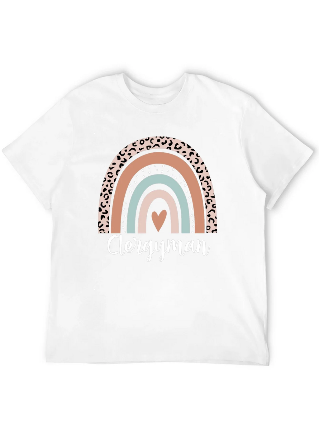 Clergyman Rainbow Heart T-Shirt