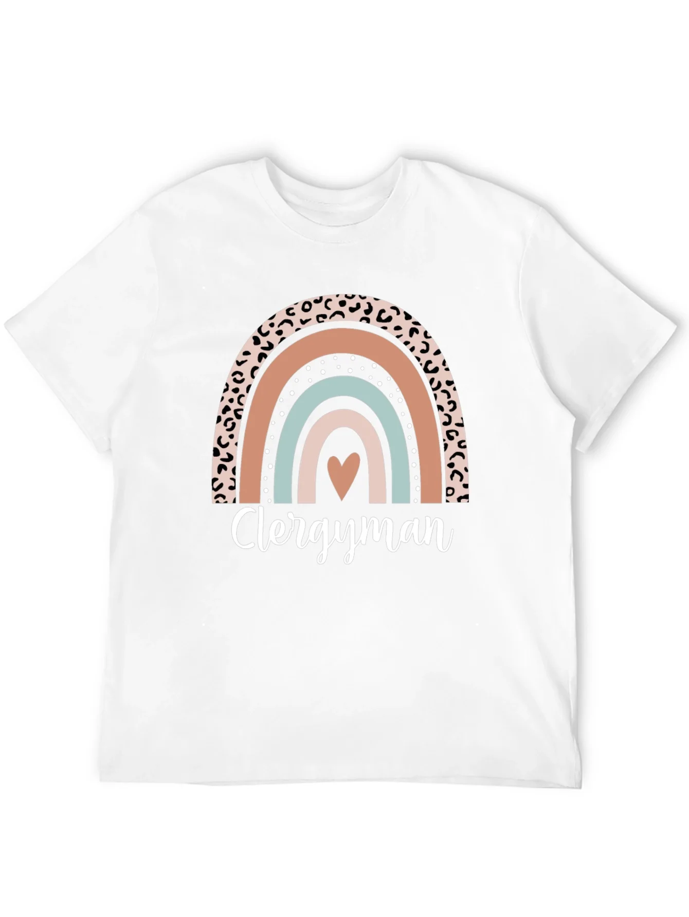 Clergyman Rainbow Heart T-Shirt