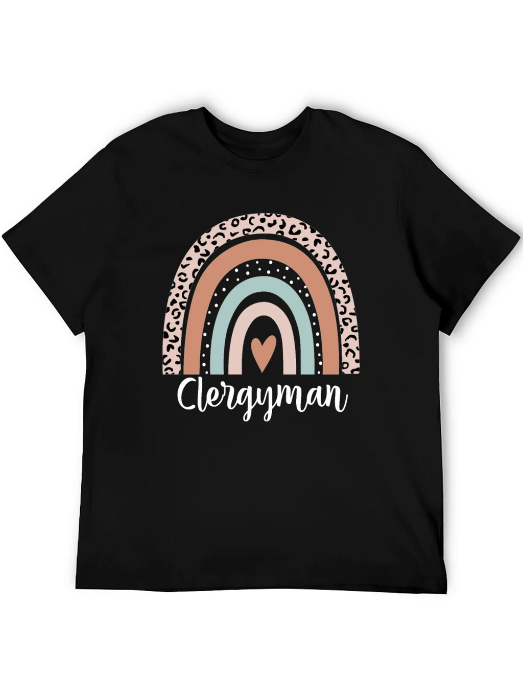 Clergyman Rainbow Heart T-Shirt