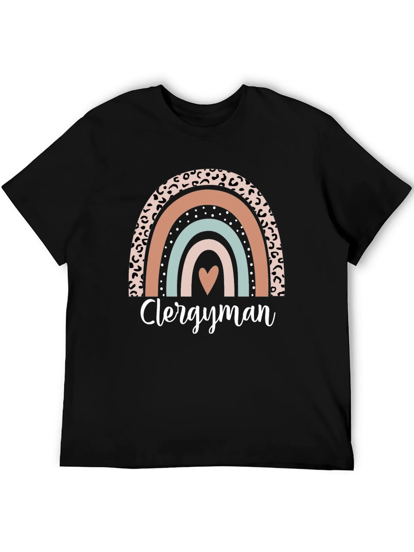 Clergyman Rainbow Heart T-Shirt