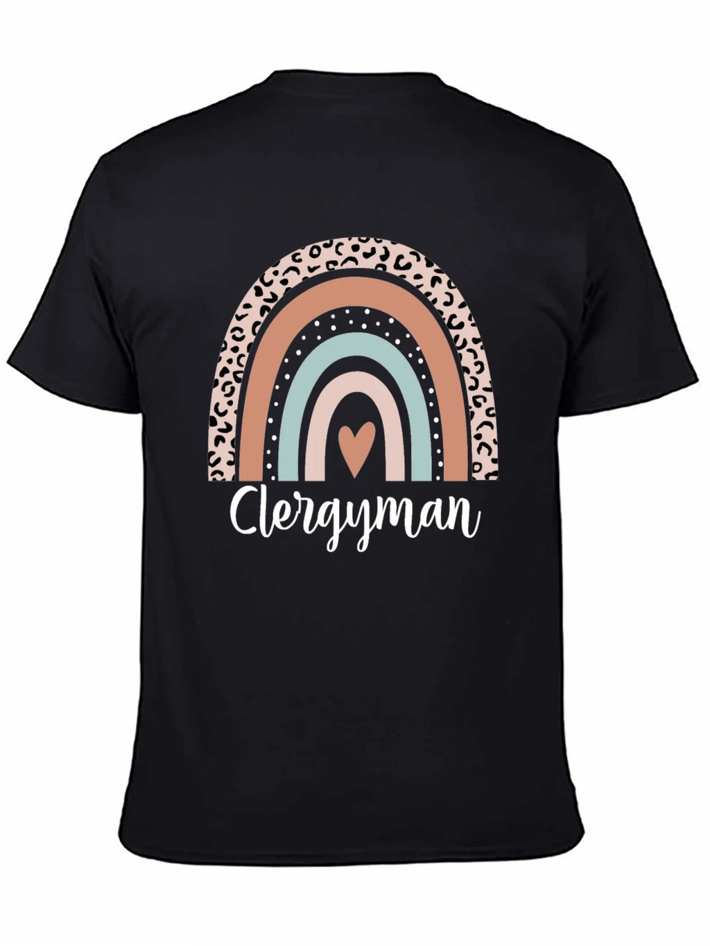 Clergyman Rainbow Heart T-Shirt