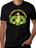 3rd Armored Cavalry Regiment Brave Rifles Black T-Shirt