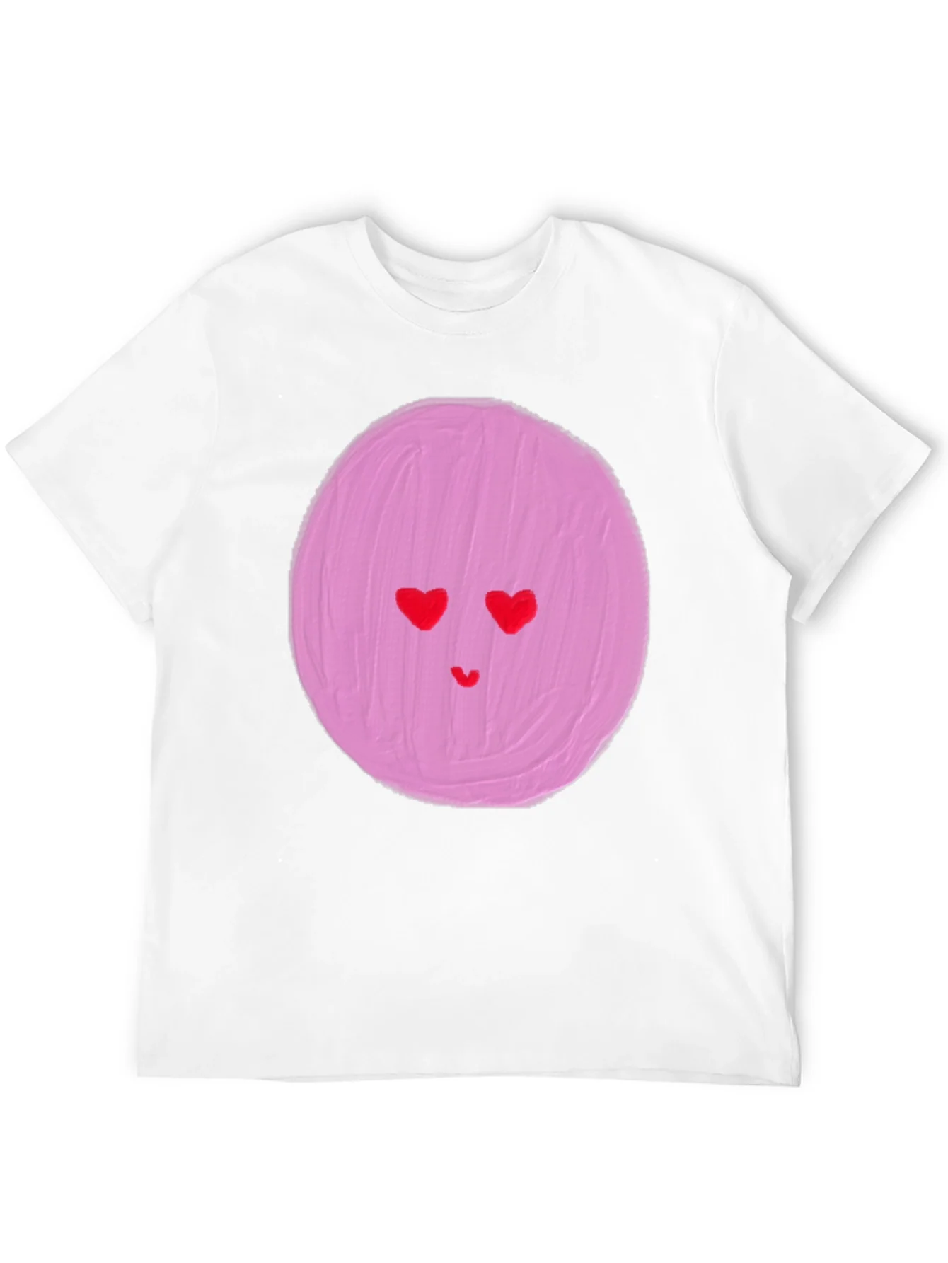 Heart Eyes Emoji Graphic Tee - Black