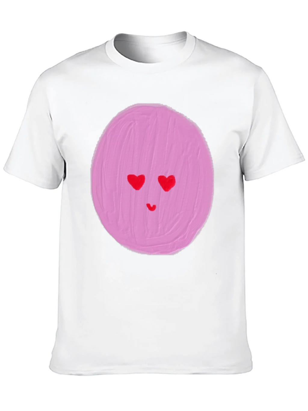 Heart Eyes Emoji Graphic Tee - Black