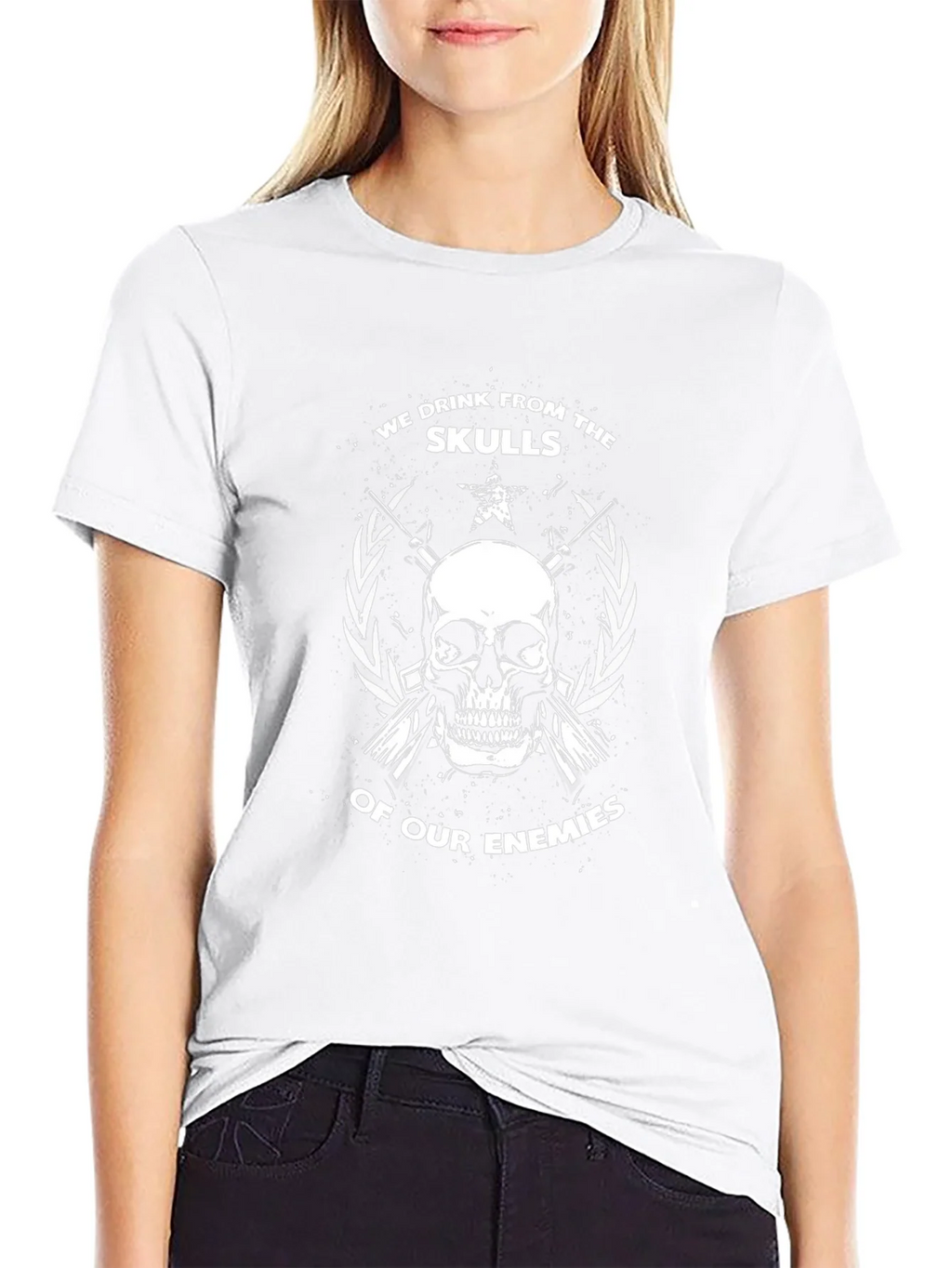 Skull Graphic Tee: We Drink From Skulls