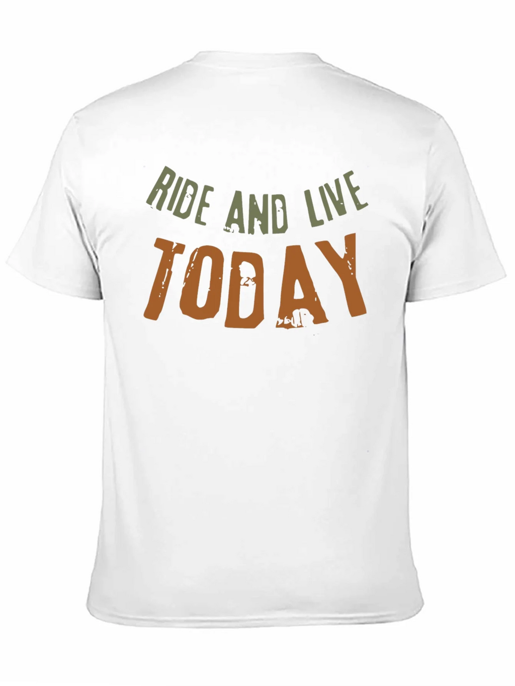 Ride and Live Today Mens Black T-Shirt