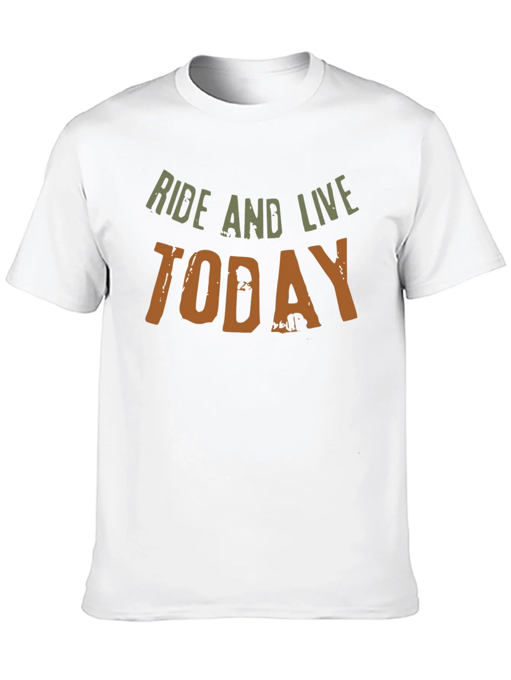 Ride and Live Today Mens Black T-Shirt