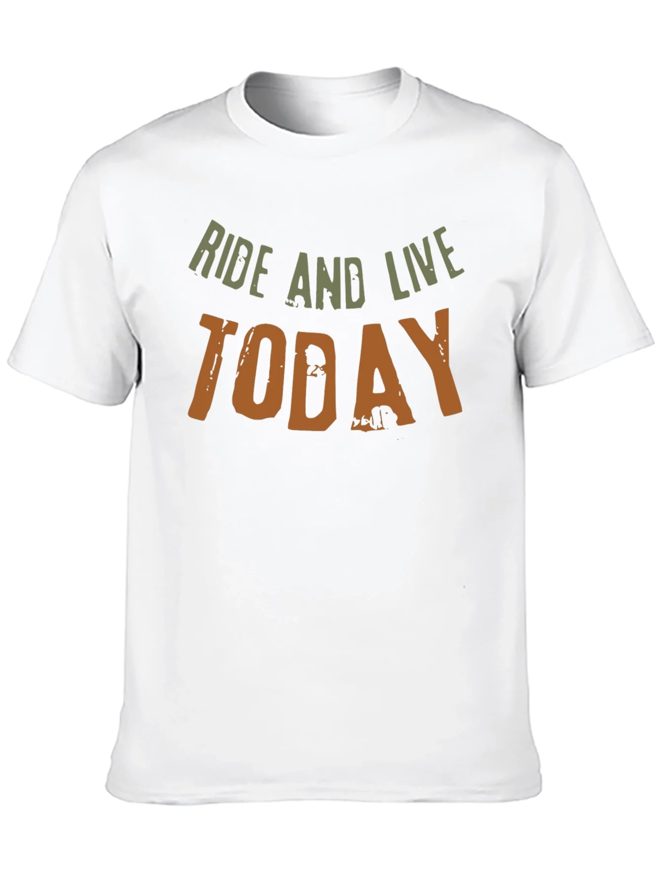 Ride and Live Today Mens Black T-Shirt