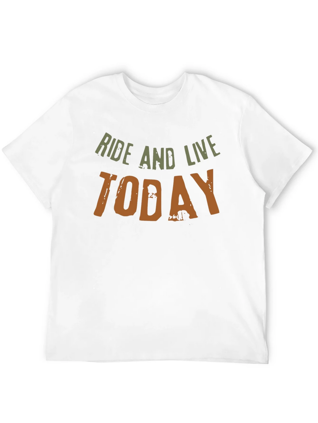 Ride and Live Today Mens Black T-Shirt