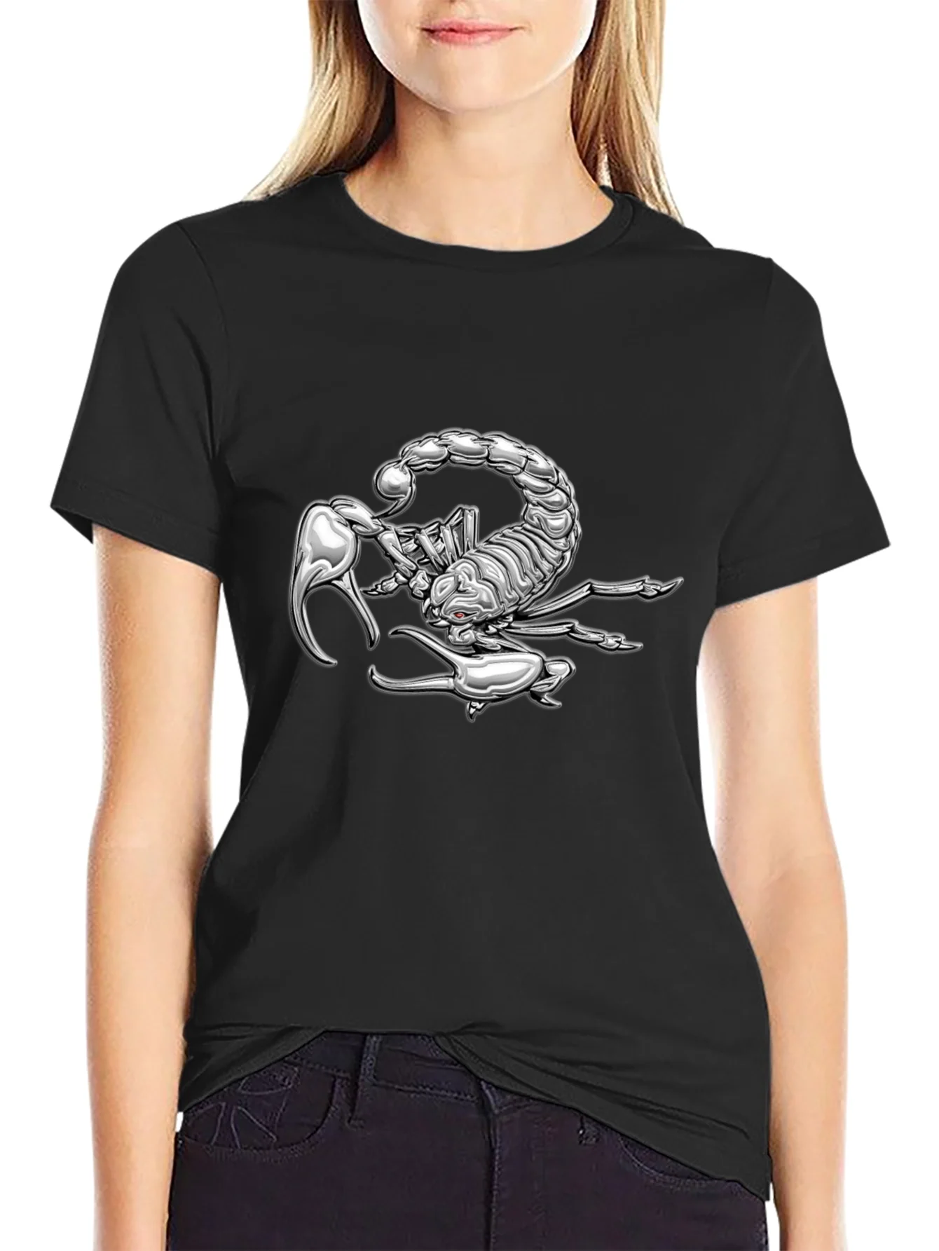 Scorpion Graphic Tee - Bold & Edgy Black T-Shirt