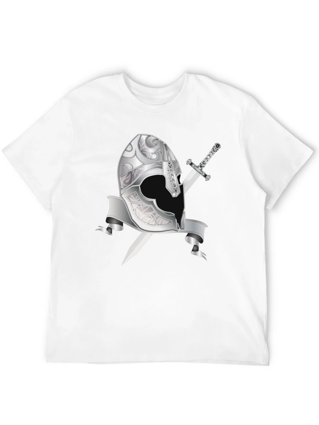 Knights Helmet & Sword Graphic Tee