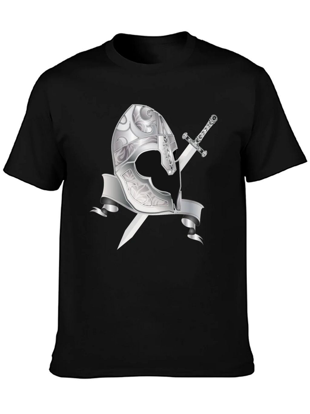 Knights Helmet & Sword Graphic Tee