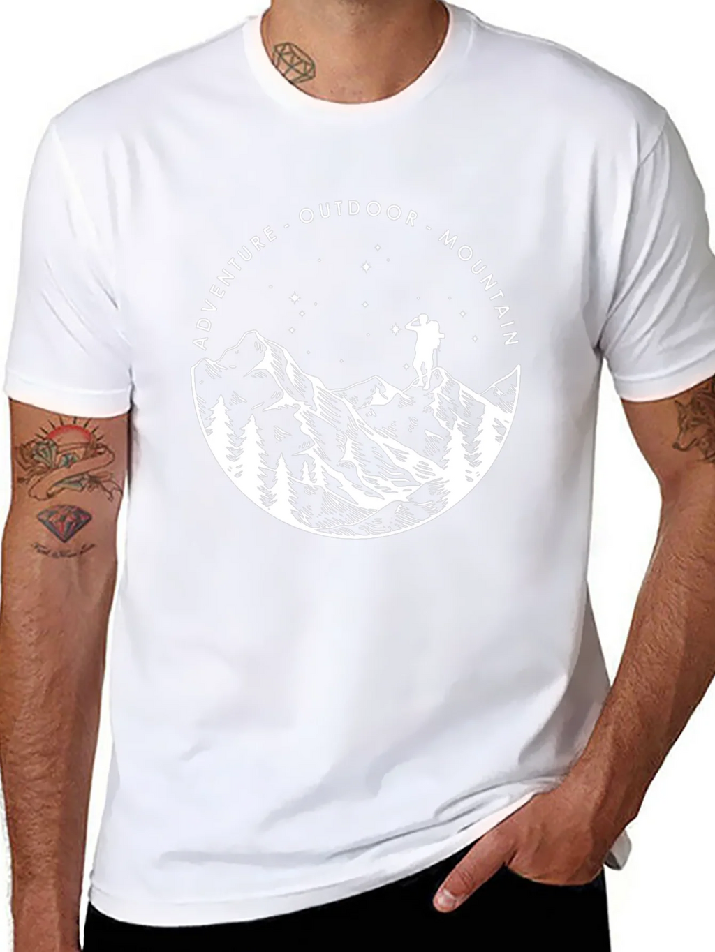 Adventure Mountain Outdoor Graphic T-Shirt