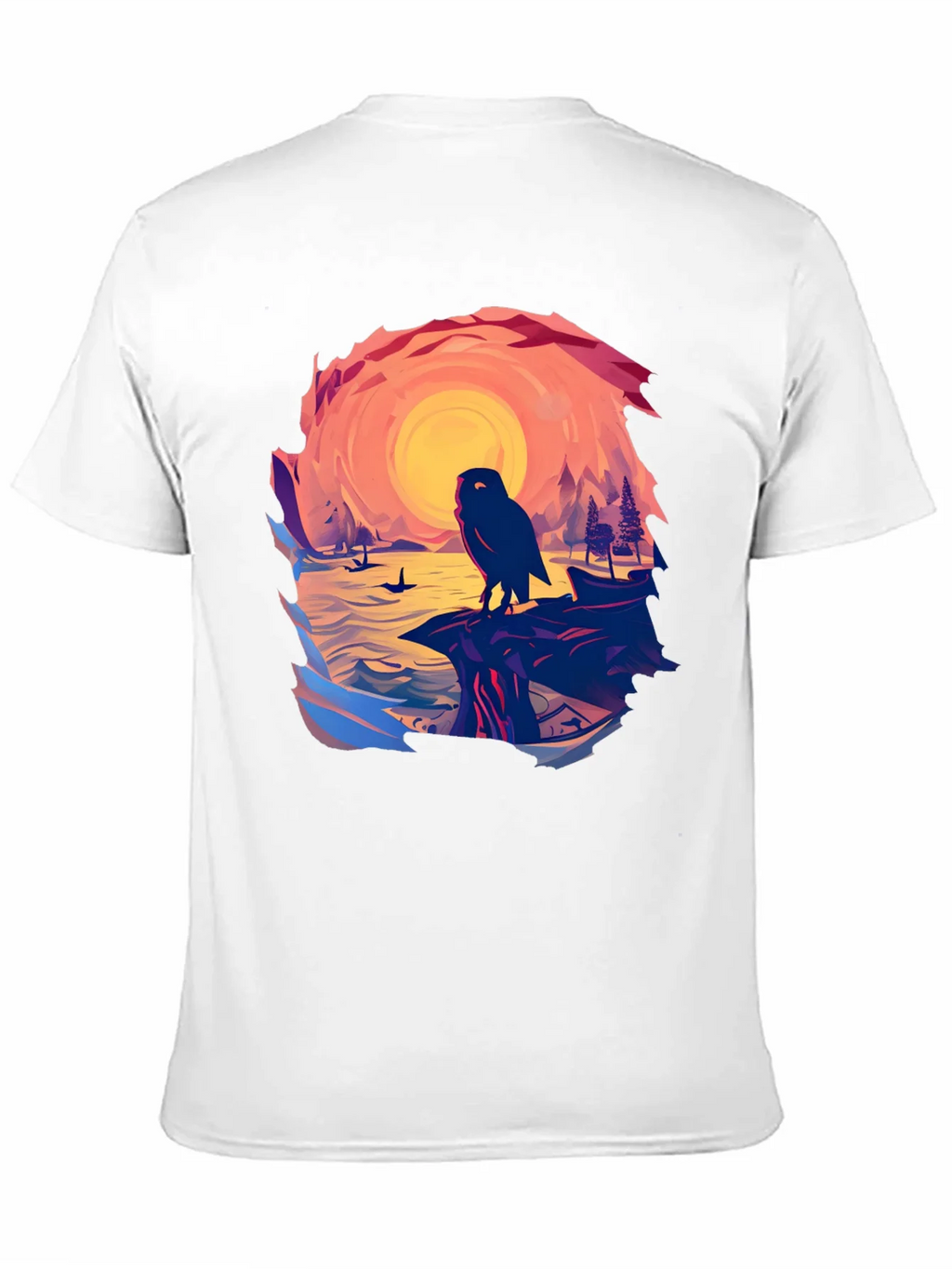 Owl Sunset Graphic Tee