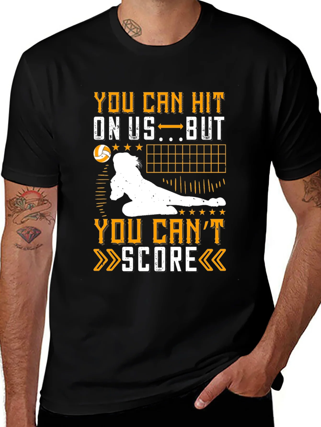 Volleyball T-Shirt: Hit On Us Cant Score