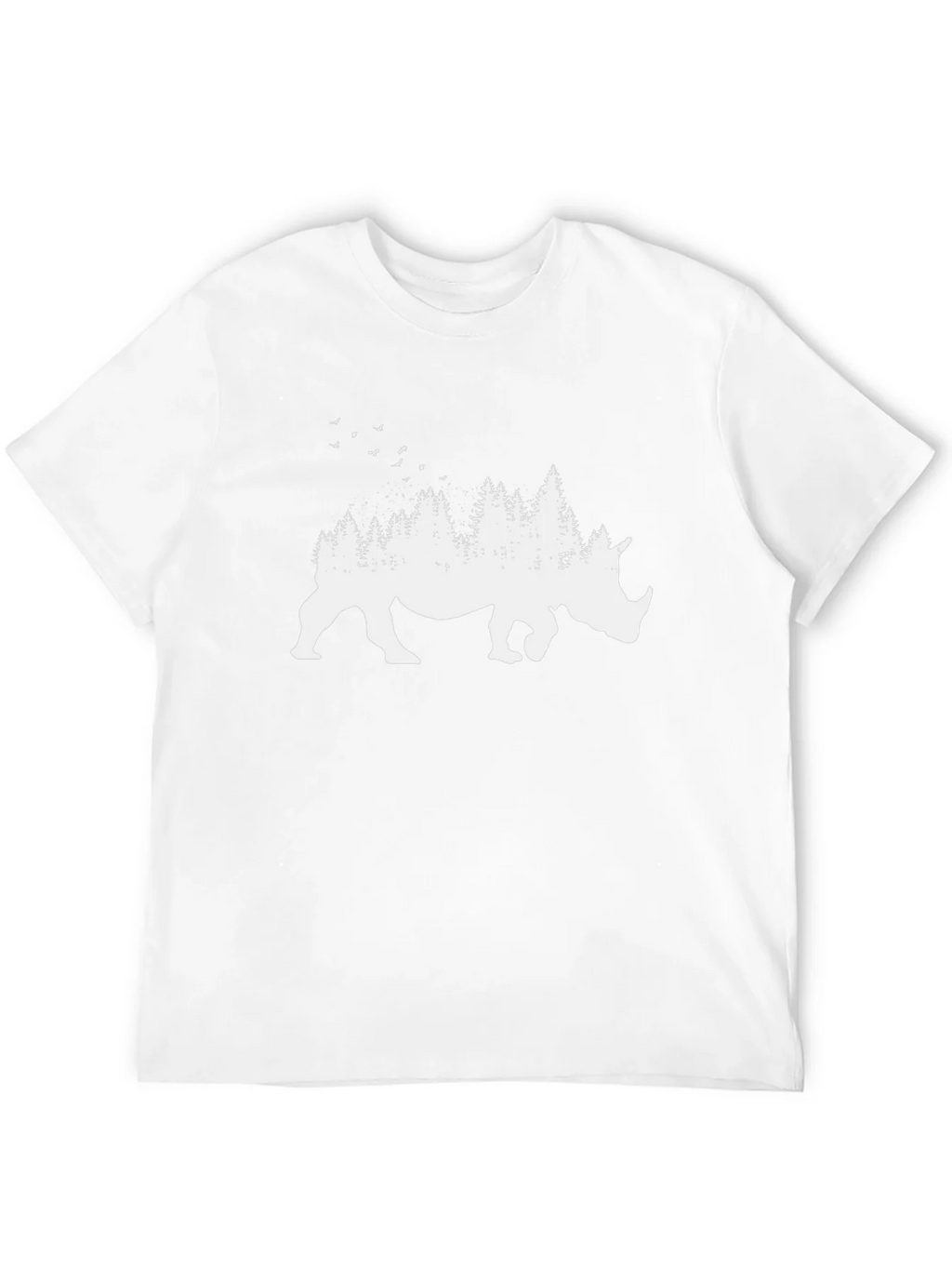 Rhino Forest Graphic Tee - Nature Inspired Shirt