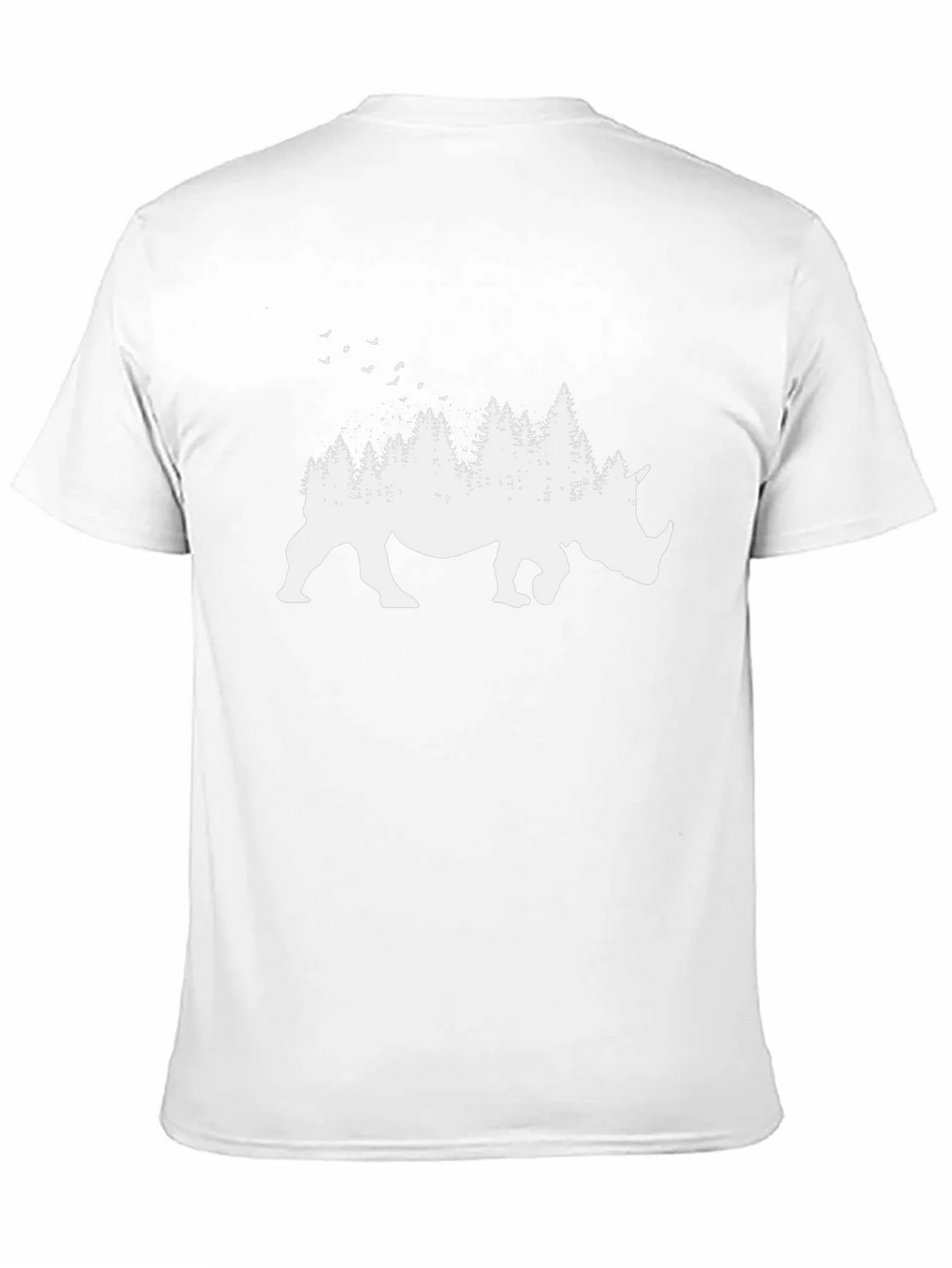 Rhino Forest Graphic Tee - Nature Inspired Shirt